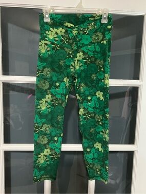 Floral Green Active Leggings